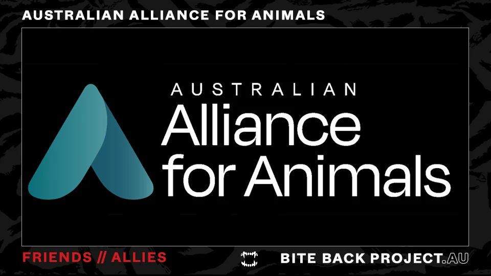 Dark Bite Back-style friend image for Australian Alliance for Animals.