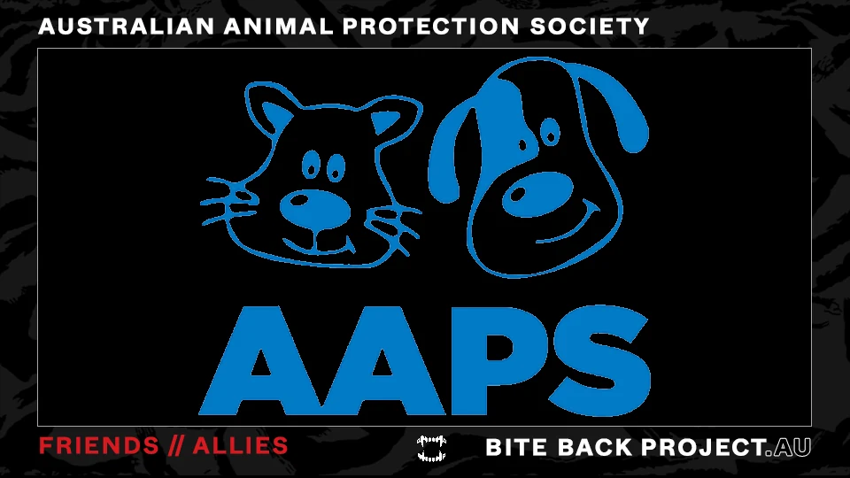 Dark Bite Back-style friend image for Australian Animal Protection Society.