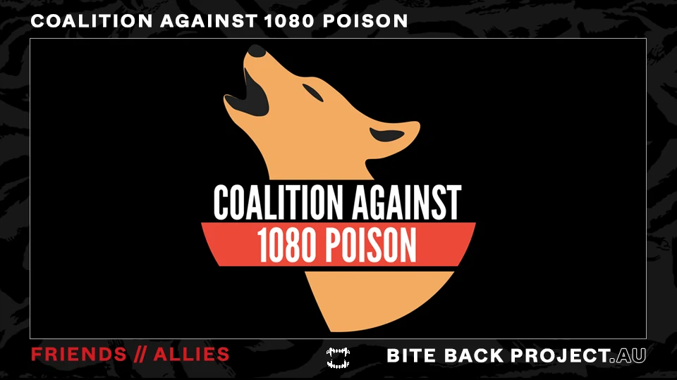 Dark Bite Back-style friend image for Coalition Against 1080 Poison.