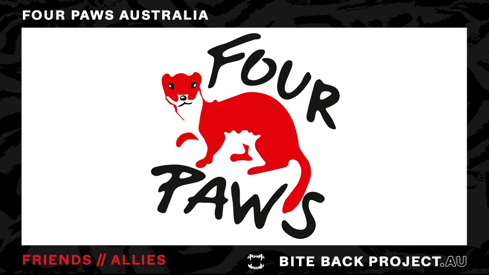 Dark Bite Back-style friend image for FOUR PAWS Australia.
