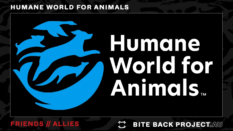 Dark Bite Back-style friend image for Humane World for Animals Australia.
